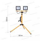 Állványos LED reflektor 2x30W 2x2400lm IP65 4000K Hobby Slim 2 év garancia ZS2231.2 Emos