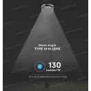 V-TAC SKU-8679 LED kerti, utcai lámpa SAMSUNG Chippel 50W 6500K I. osztályú, III M típusú lencse 135