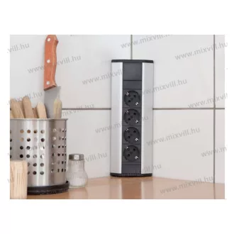 Sarokelosztó, 4x230V, 16A, alumínium ház, 20481,