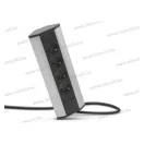 Sarokelosztó, 4x230V, 16A, alumínium ház, 20481,