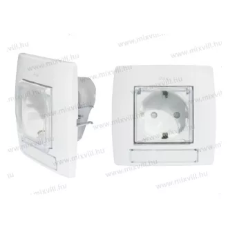   Modul IP44 csapfedeles dugalj vízmentes készlet 2 modul fehér CM23PW(+VM11PT)(18643)