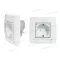 Modul IP44 csapfedeles dugalj vízmentes készlet 2 modul fehér CM23PW(+VM11PT)(18643)