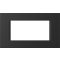MODUL LINE díszítőkeret 4M SB fekete OL40SB(26237)