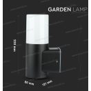 V-TAC SKU-7566 kültéri fali lámpa IP54 henger GU10 foglalat fekete