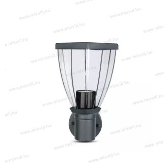   V-TAC SKU-8628 kültéri mennyezeti lámpa E27 foglalattal antracit színben IP44