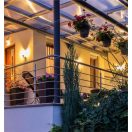 V-TAC SKU-8628 kültéri mennyezeti lámpa E27 foglalattal antracit színben IP44