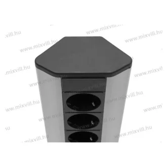 Sarokelosztó, 3 x 250V, 16A, alumínium ház, 20480,