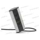 Sarokelosztó, 3 x 250V, 16A, alumínium ház, 20480,