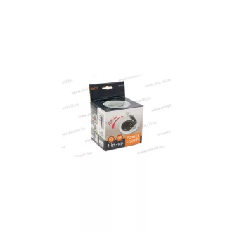  20461 - Bútorba süllyeszthető rejtett konnektor, ezüst, 1-es + 1USB , 1,8m, 3680W, 16A