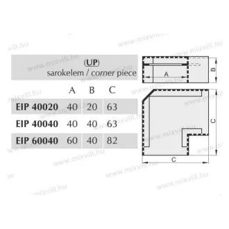 EIP UP 70040 sarokelem 70x40