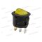 09085YE Kerek billenő kapcsoló sárga világítással I-O állás 6A-250V
