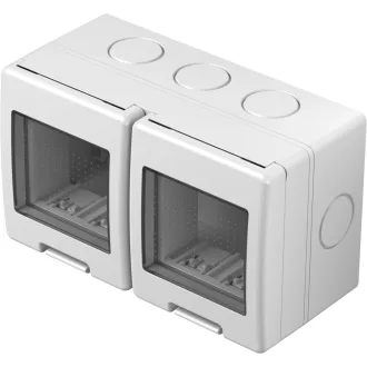   MODUL CUBO falon kívüli doboz IP55 2x2M PW fehér AQ22PW(31923)