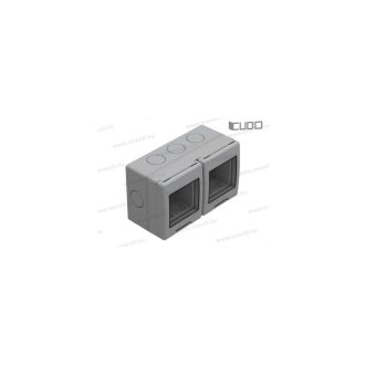   MODUL CUBO falon kívüli doboz IP55 2x2M GY szürke AQ22GY(31924)
