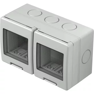   MODUL CUBO falon kívüli doboz IP55 2x2M GY szürke AQ22GY(31924)