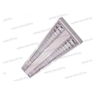   E-Delux T5 2x35W mennyezeti, aluminium dupla parabolatükrös lámpatest