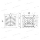 Kimeneti szűrő 152x152mm OMU System KSZ-152
