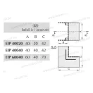 EIP UI 13040 belső ív 130x40