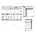 EIP UI 13040 belső ív 130x40