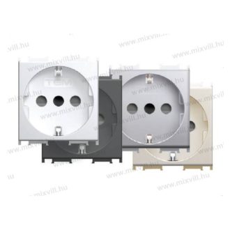   MODUL dugalj Schuko/olasz fehér 16A 250V~ 2M PW VM32PW(17902)