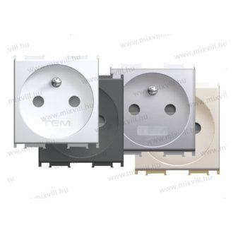 MODUL dugalj francia ezüst 16A 250V~ 2M ES VM40ES(17839)