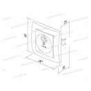 EKO TV csatlakozó 0dB krém KE10IW(17780)