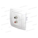 EKO audio aljzat 2xRCA ezüst KE22ES(17785)