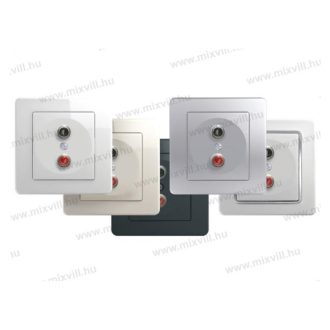 EKO audio aljzat 2xRCA fekete KE22NB(18500)