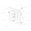 EKO audio aljzat 2xRCA fehér KE22PW(17783)