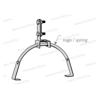   MGKNS-03 Tetővezetéktartó rugós, 20mm laposvashoz, kúpcsréphez 250mm-440mm