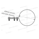 MGOS-04 Csatorna bilincs 90-120mm 30mm laposvashoz