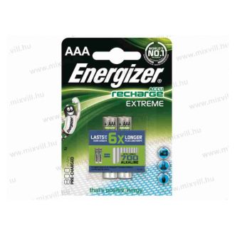 Energizer NiMH recharged akkumulátor elem 800mAh AAA BL2