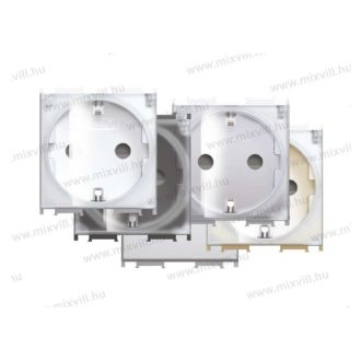   MODUL dugalj csapfedeles 2+F fekete 16A 250V 2M BT VM11BT(17685)