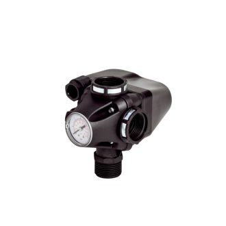   PM/5-3W nyomáskapcsoló 3 utas szereléssel nyomásmérővel 1F.vízhez 1-5 bar PM5-3W