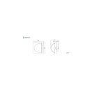 OMU system KM45-KK2 kábelkivezető 2M fehér moduláris, szerelvényezhető műanyag csatornához