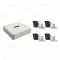 Hikvion HiWatch HWK-T4141B-PP videó megfigyelő készlet, 4 1MP kamera és DVR HWD-5104 felvevő