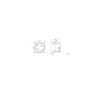 OMU system KM45-DS12 2+F dugalj 45x45 moduláris, 45° szerelvényezhető műanyag csatornához