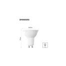 Emos ZQ8342 LED izzó GU10 3,8W 320lm 6500K 120° vil.szög hideg feh. 3 év garancia