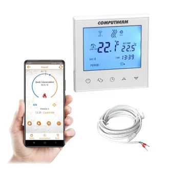   Computherm E280 Wi-Fi termosztát radiátoros- és padlófűtési rendszerekhez, fehér