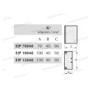 EIP K 70040 végzáró 70x40