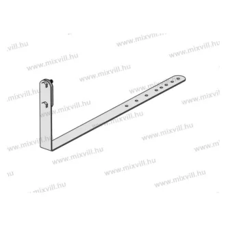   MGKNC-12B 2338 villamvedelmi tetővezetéktartó 25mm laposvashoz 15cm eltartással 380cm