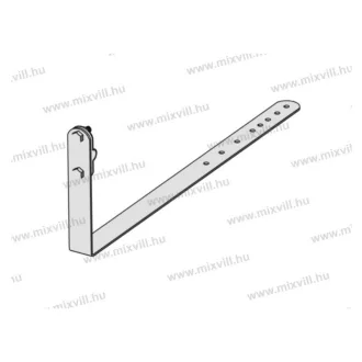   MGKNC-12AB 2339 villamvedelmi tetővezetéktartó 8-10mm köracélhoz 15cm eltartással
