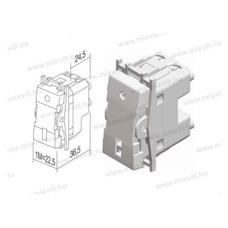   Modul zsalukapcsoló billentyű nélkül 1-0-2 16A 250V 1M SM40(31570)