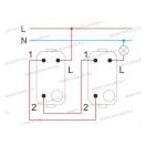 MODUL 106-os váltókapcsoló fehér 16A 250V 1M PW SM60PW(15223)