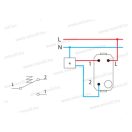 MODUL váltó nyomógomb 1-2 billentyű nélkül 16A 250V 1M SM61(31395)