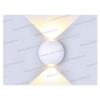   V-TAC SKU-8302 Fali lámpa 6W fehér 4000K 660lm IP65 90° sug.szög