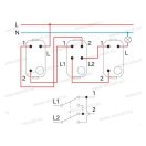 Modul 107 keresztkapcsoló billentyű nélkül 16A 250V 1M SM70(31338)
