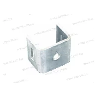   METZ ET120 Egyeneslábú tartó, alumínium, oszlop  120 mm, furat Ø8.5mm 20db/csomag, szalagrögzítéshe