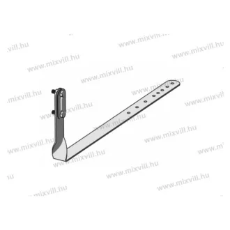   MGKNC-11B 2336 villamvedelmi tetővezetéktartó 25mm laposvashoz 15cm eltartással csavart