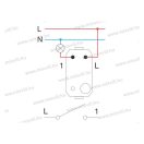 MODUL 101-es egypólusú kapcsoló fekete 16A 250V 1M SM10SB(15239)