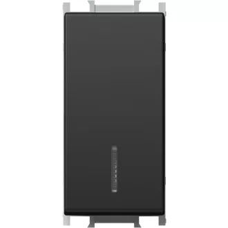   MODUL 101 kapcsoló jelzőfényes fekete 16A 250V 1M SM10SBIN(15243)